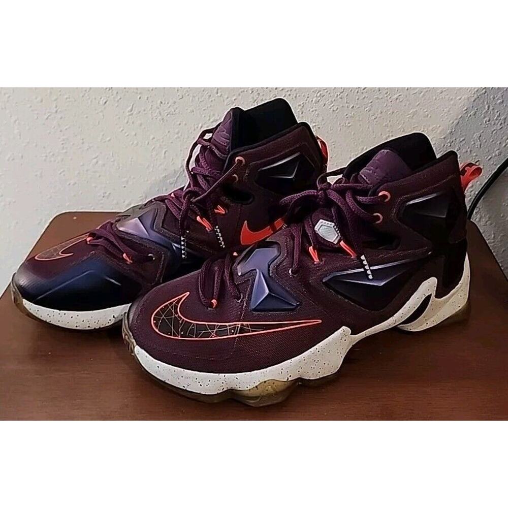 Nike Lebron XIII, Mulberry Pure Platinum - Purple, Style # 807219 500, Size 10.5